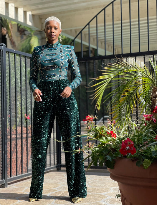 Luxury Sequin Trousers